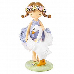 Фігурка інтер'єрна Princess with a swan 17.5 см Lefard AL117964