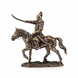 Фігурка інтер'єрна 34 см Чингісхан на коні Veronese AL117885