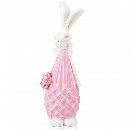 Фігурка інтер'єрна Rabbit in pink 28 см Lefard AL117969