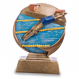 Статуетка нагородна спортивна Плавання Плавець HX1953-C8 FDSO Бронза (33508302)