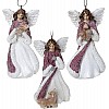 Набор 6 подвесных декоративных фигурок Девушка ангел 10 см Bona DP113866