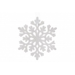 Елочное украшение BonaDi Снежинка 9 см Белый (788-398)