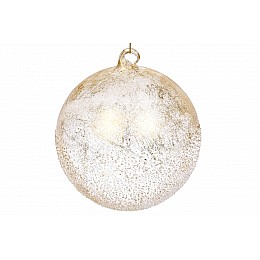 Елочный шар BonaDi 12 см Серебристый с золотистым (NY15-042)