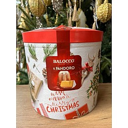 Пандоро новогодний Balocco Pandoro New Year в коллекционной жестянной коробке 750г