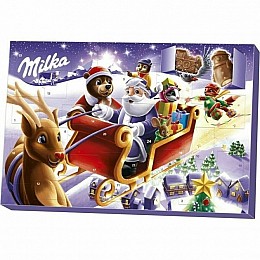 Шоколад Milka Адвент Календарь (Санта) 200 г
