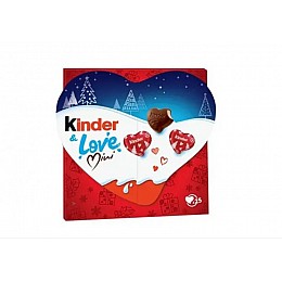 Шоколадные конфеты сердечки Kinder & Love 107 g