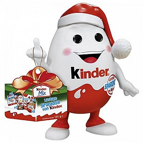 Святковий набір Kinder Mix Kinderino (скарбничка + солодощі), 131 г