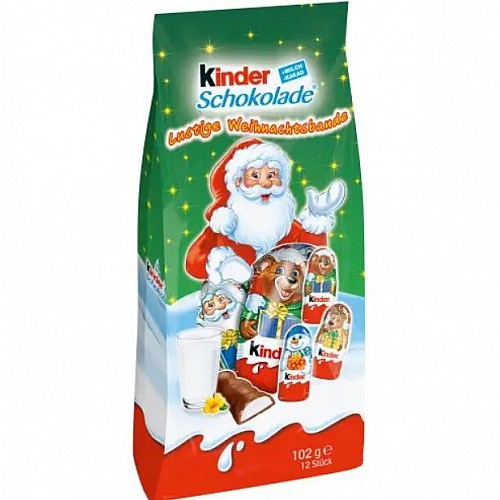 Новогодний набор Kinder Schokolade Lustige Weihnachtsbande 102g