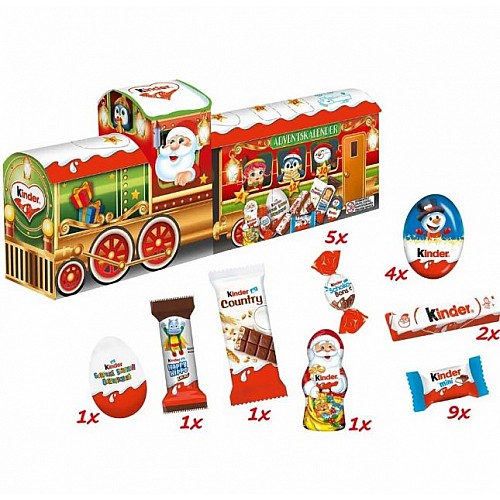 Адвент Календарь Поезд Kinder Mix 3D-Zug Advent Calendar 221g