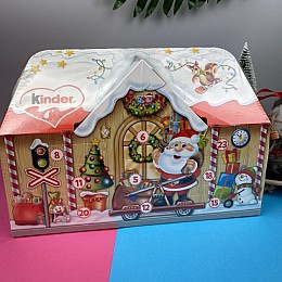  Адвент календар Kinder 3D Будинок з солодощами у 24 віконцях 234 г