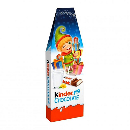 Новорічний набір Кіндер шоколад Ельф Kinder Chocolate 16 батончиків 200 г