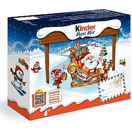 Подарунок новорічний Kinder Maxi Mix Посилка 219.5 г