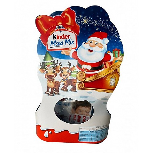 Подарунковий набір солодощів під ялинку Kinder Maxi Mix 157 г