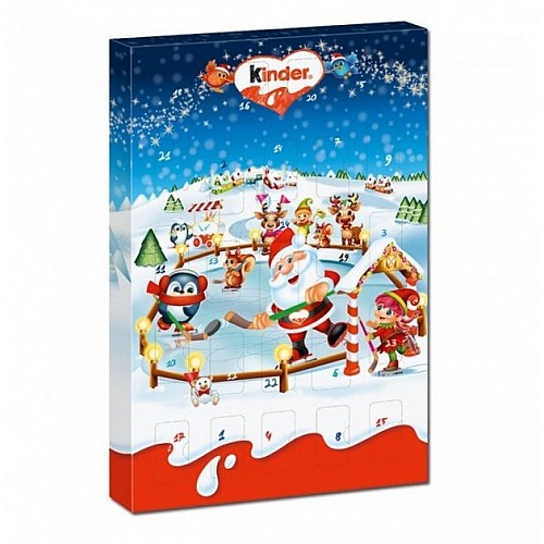 Адвент календарь Kinder Санта на коньках со сладостями 152г