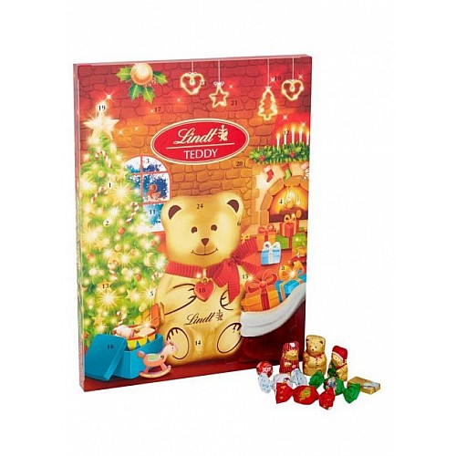 Адвент календарь Lindt Рождественский мишка Тедди 170г