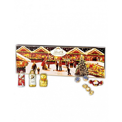 Адвент календар з цукерками Lindt Різдвяний ярмарок 250г