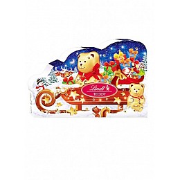 Адвент календарь Lindt Advent Calendar Teddy мишка Тедди на санках 265г