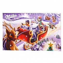 Адвент календарь на новый год Milka, шоколадный календарь Milka