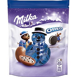 Фигурный шоколад молочный Milka Oreo 86 г