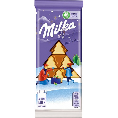 Шоколад Milka Молочний з бiлим шоколадом 100 г