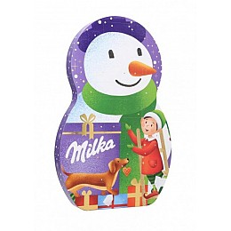 Адвент календарь Milka Snow Mix Снеговик с молочным шоколадом 236г