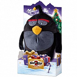 Подарочный набор шоколада Milka + игрушка Angry Birds Black Микс сладостей 96.5 г