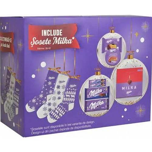 Новогодний подарок с носками Milka Magic Mix