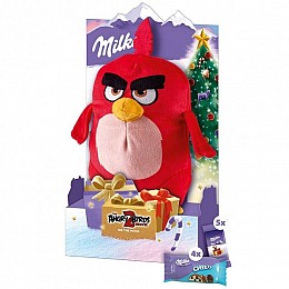  Подарунковий набір шоколаду Milka + іграшка Angry Birds RED 96.5 р