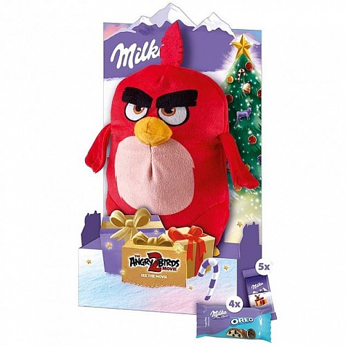 Подарочный набор шоколада Milka + игрушка Angry Birds RED 96.5 г