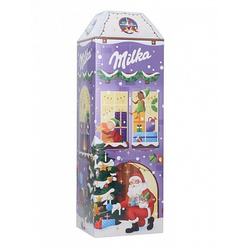 Шоколадний адвент календар Milka Christmas Tower башта 3D 229г