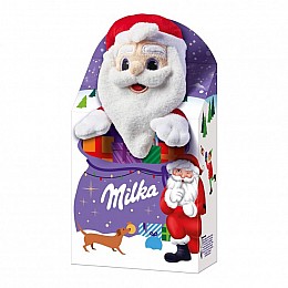  Новорічний набір солодощів Milka Magic Mix з м'якою іграшкою Дід Мороз 96 г