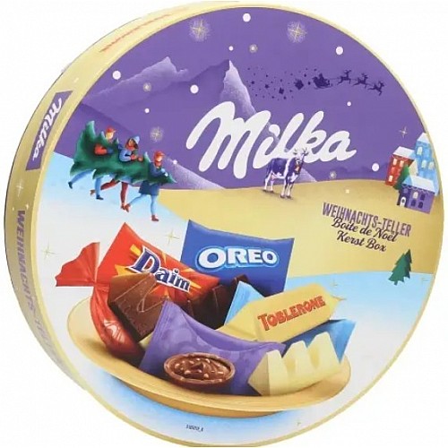 Шоколадний набір Milka Weihnachts teller 196g