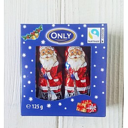  Новорічний подарунок шоколадні Діди Морози Only 10шт 125гр (Австрія)