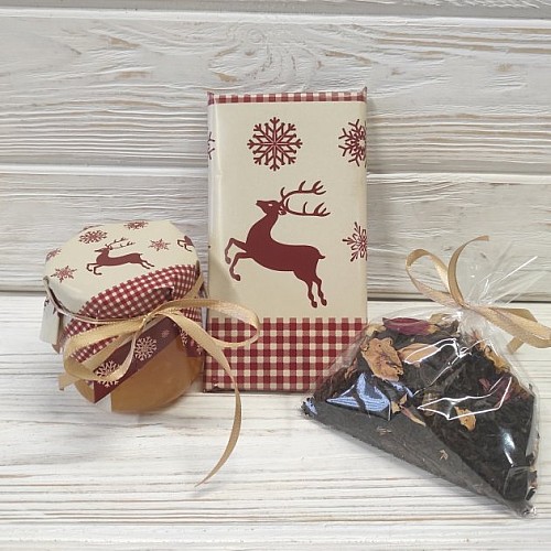 Набір подарунковий Перша Цукерня Слобожанщини "Щасливого Різдва!" (молочний шоколад)