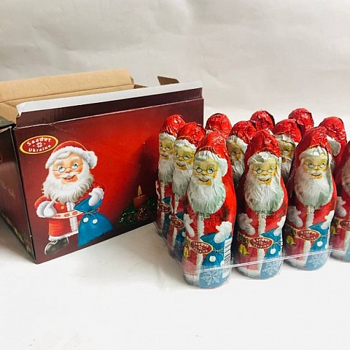 Шоколадный Дед Мороз с сюрпризом 60 г 12 шт