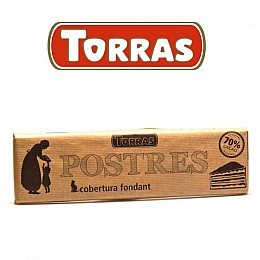 Шоколад кондитерский Torras (70% какао) 300г