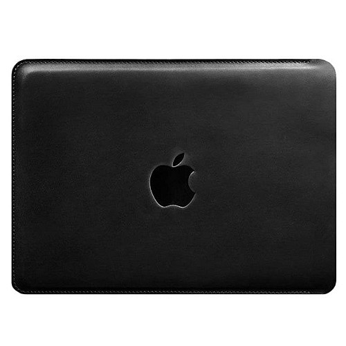 Шкіряний чохол Side для MacBook 14'' (чорний) шкіра Crazy Horse