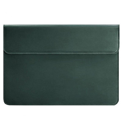 Шкіряний чохол-конверт на магнітах для MacBook 16'' (зелений) шкіра Crazy Horse
