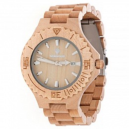 Дерев'яний наручний годинник Skinwood Maple Classic