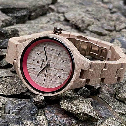 Деревянные женские наручные часы Skinwood Rose