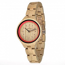 Дерев'яний жіночий наручний годинник Skinwood Rose