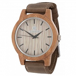 Дерев'яний наручний годинник Skinwood White