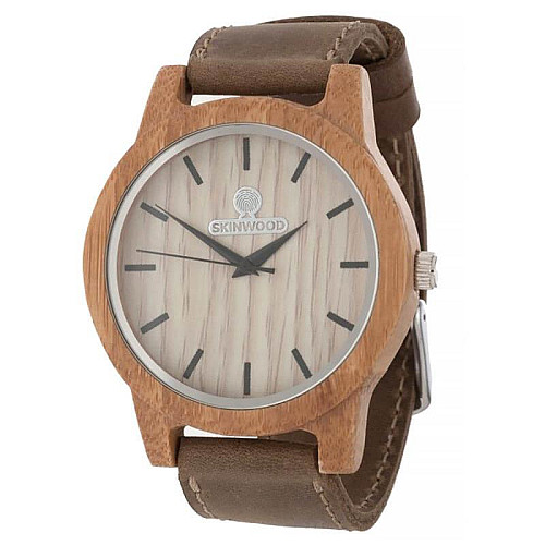 Дерев'яний наручний годинник Skinwood White