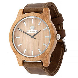 Дерев'яний наручний годинник Skinwood White New