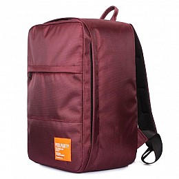 Рюкзак для ручної поклажі PoolParty HUB (бордовий) - Ryanair / Wizz Air / МАУ