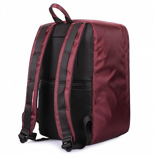 Рюкзак для ручної поклажі PoolParty HUB (бордовий) - Ryanair / Wizz Air / МАУ