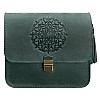 Женская кожаная сумка "Лилу" (зеленая)