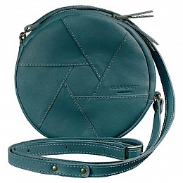 Жіноча шкіряна сумка "Бон-бон" (зелена)