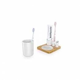Подставка для зубной пасты и щеток со стаканчиком