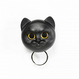Ключниця настінна Neko Cat Qualy (чорна)
